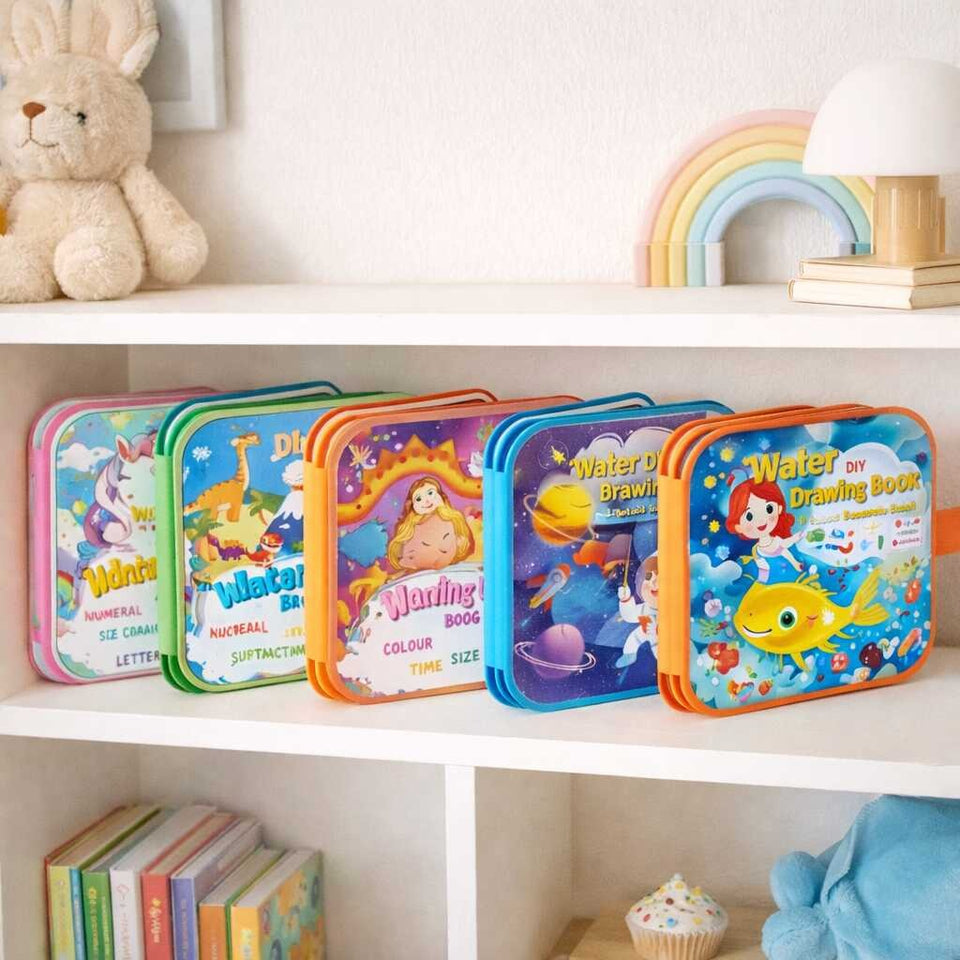 LIBRO EDUCATIVO REUTILIZABLE PARA PINTAR CON AGUA